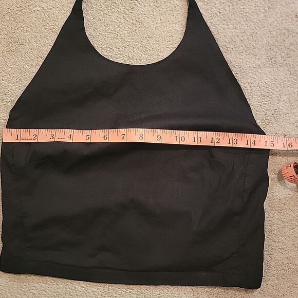 Athleta Black Halter Camisole Sz Med - Picture 2 of 7